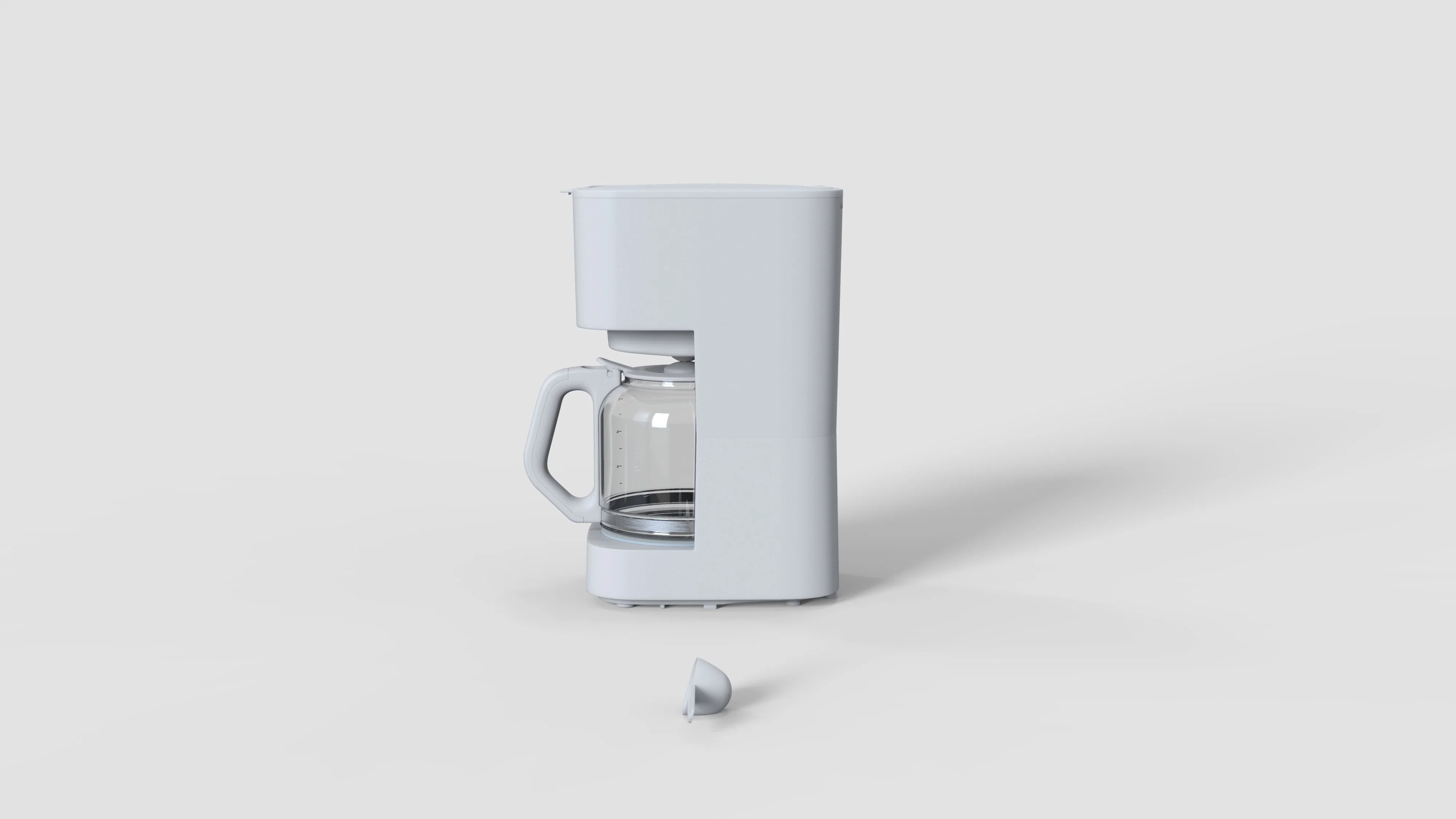 1000W automático de plástico 10 tazas Cafetera de goteo filtro eléctrico de la máquina (9961)