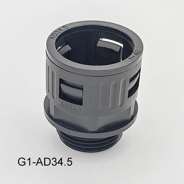 El nylon PA66 G1 conector rápido para tubo corrugado Flexible Ad34.5mm G1-AD34.5