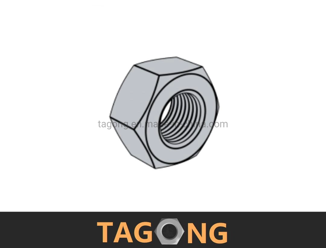 HDG Class 10 M24 Hex Nuts High Strength Heavy Nuts DIN6915