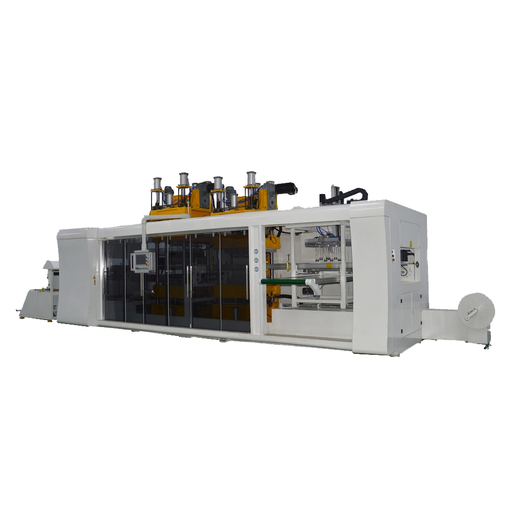 Zs-4070 Fully Automatic Positive and Negative Pressure Thin Gauge Vacuum Thermoforming Processing Plastic Product (Packaging, tray, box, lid...) Machine