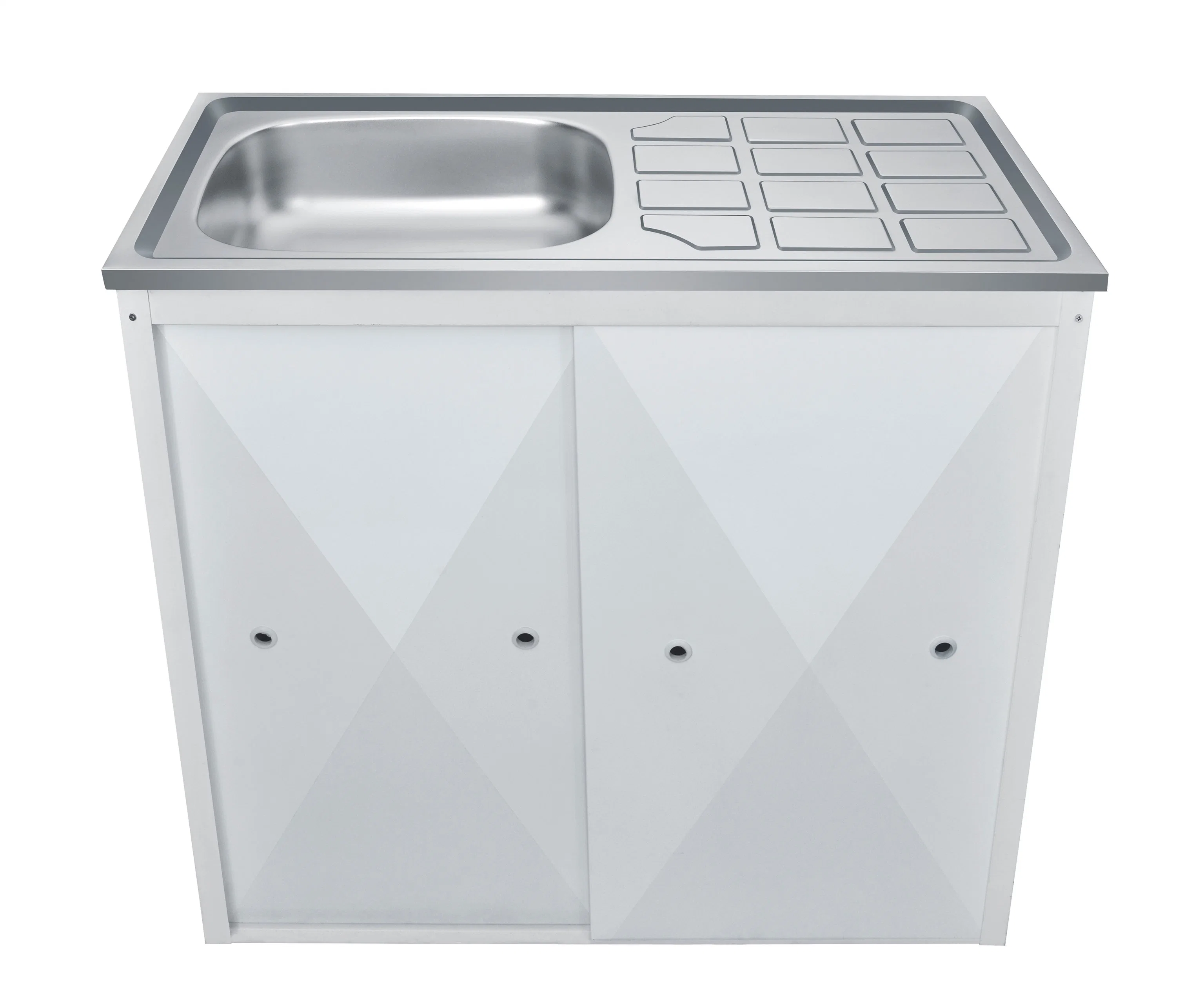 Factory Supply Kitchen Double Bowl Stainless Steel Outdoor Cabinet Sink