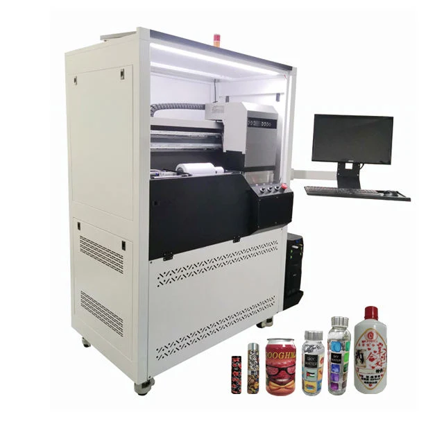 Vigojet 2023 New Arrival Bottle Screen Printing for Plastic Bottles 360 UV Rotary Devices Printer