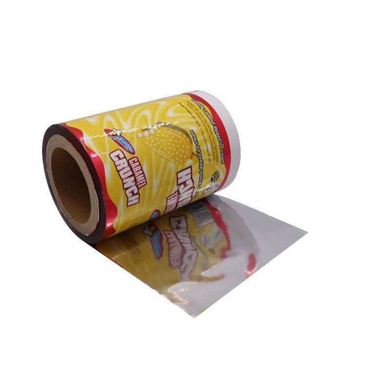 Custom Printed Plastic Popsicle Packaging Plastic Film Roll