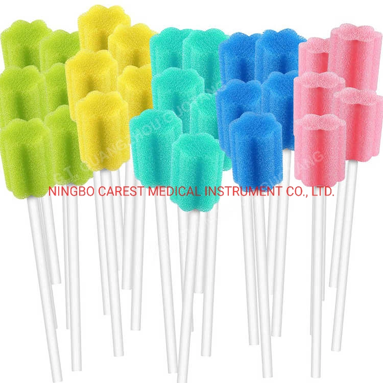 CE Approvedd Dental Disposable Oral Cavity Cleaning Foam Swab Sponges