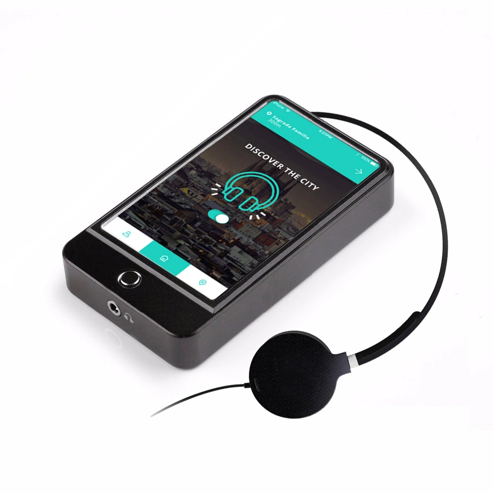 Tragbarer Audioempfänger 5inch Android Mobile Tour Guide Audio System Benutzerdefinierter Smart Electronic IR Digital Tour Audio Guide