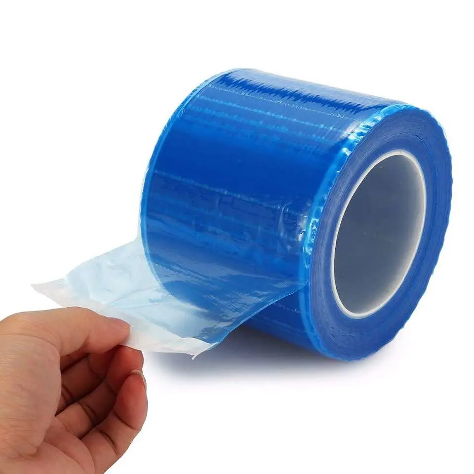 SJ Clear Barrier Film Roll Dental Barrier Film Perforated Adhesive Barrier Tape Sheets For Dental Medical Tattoo