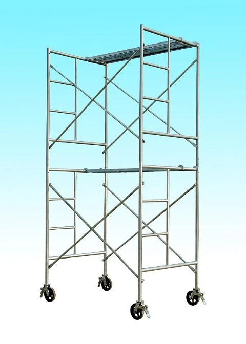 Scaffold H-Frame Set with Walk Board Ladder and Wheel Caster