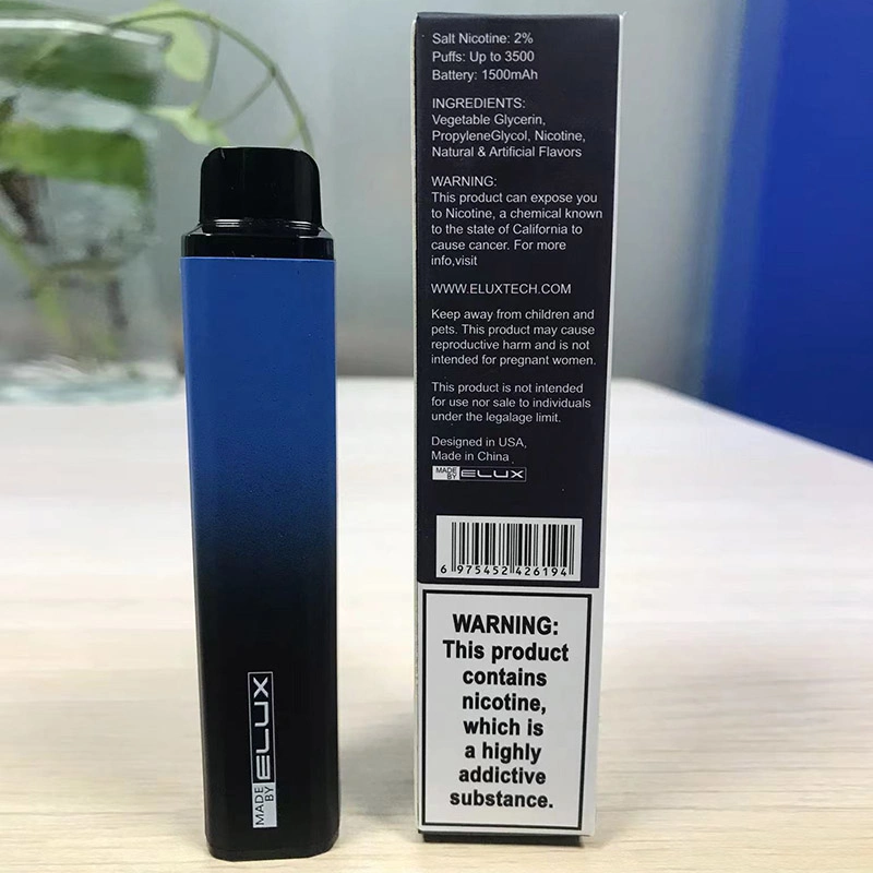 Made in China Factory Wholesale 3500 Puffs Ene Legend Disposable Electronic Cigarette Smooth Taste Elux Legend