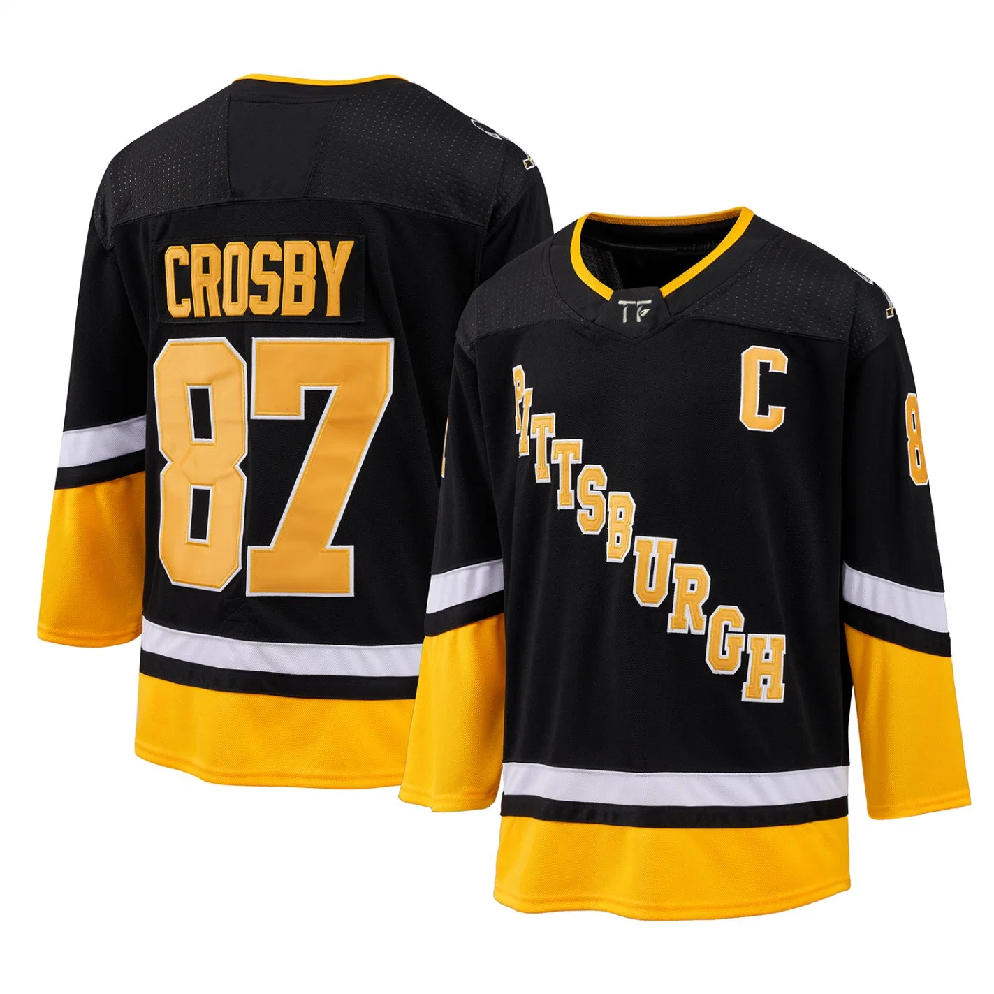 Top Quality 87# Crosby 100 % Polyester Ice Hockey Jersey