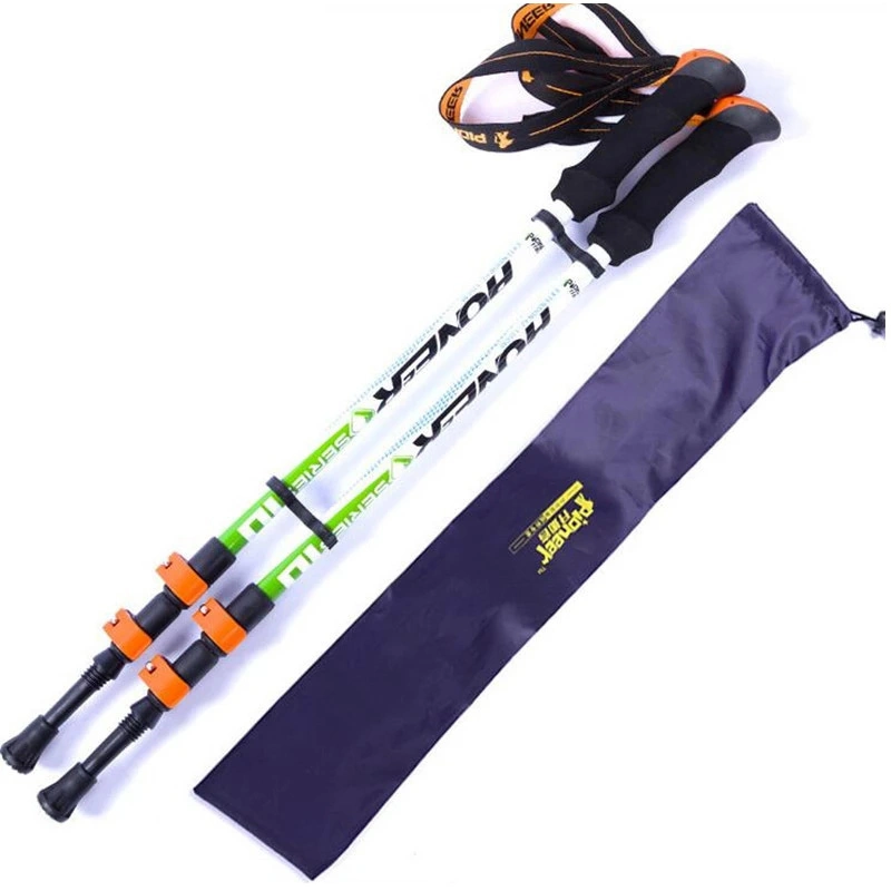 63-135cm Adjustable Outdoor Fiber Trekking Sticks Hiking Walking Poles Hiking Trekking Poles