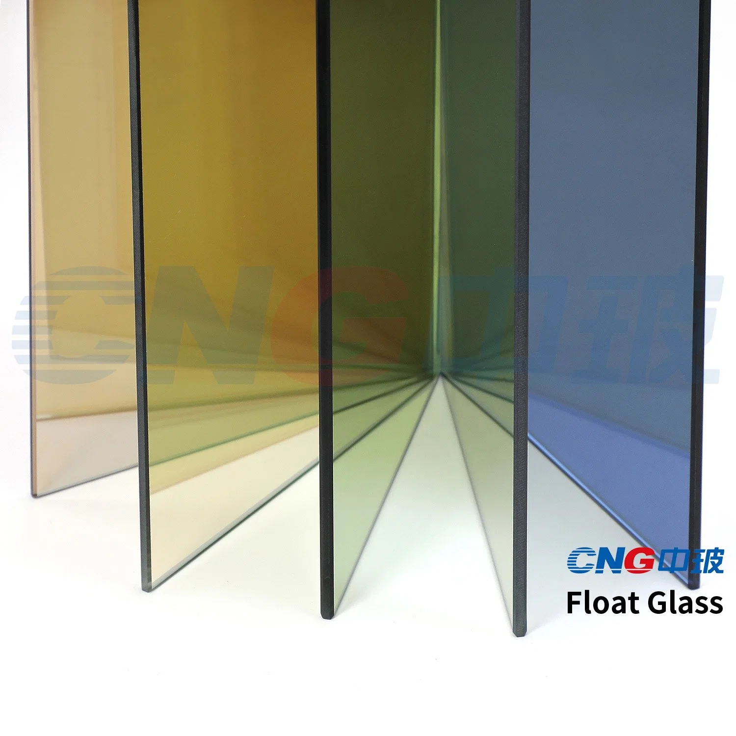 1.1-12mm Tinted Float Glass with Green, Blue, Grey, Bronze, Clear Colors