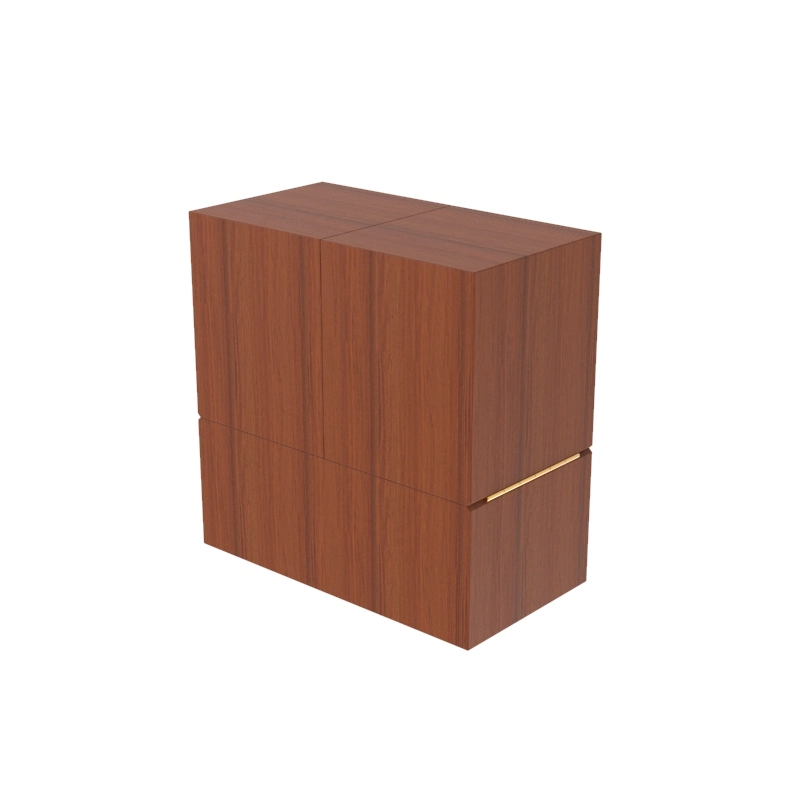 Sawtru Luxury Unique Lacquer Wooden Veneer Box Perfume Packaging Wood Gift Cases