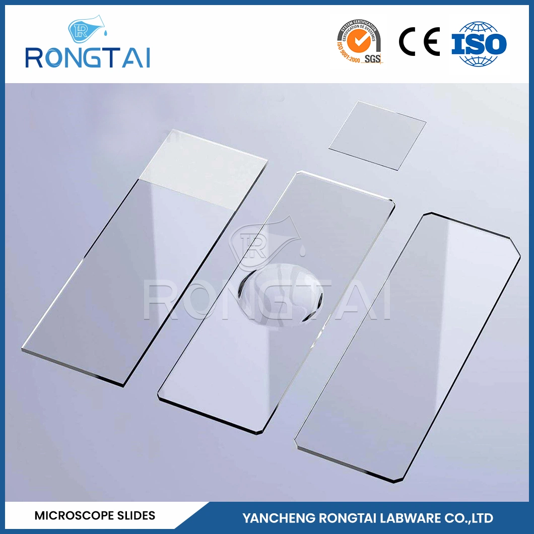 Rongtai Glass Slide Factory Gelatin Coated Microscope Slides China 7101 7102 7105 7107 7109 Cell Slides for Microscope