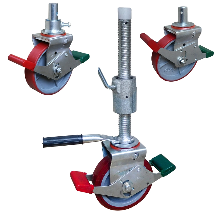 Новая универсальная 8 дюйма регулируемых лесов самоустанавливающегося колеса