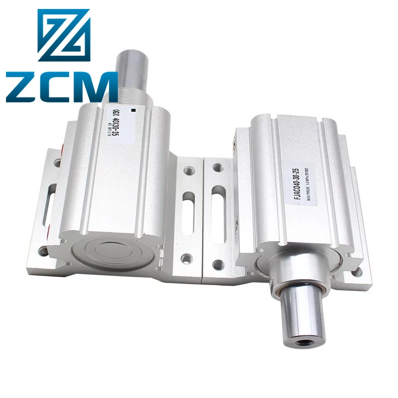 Custom Mamufactured Metal CNC Machinery Parts Stainless Steel Alloy Pneumatic Air Cylinder Upper and Lower Piston Type Air Cylinders Pneumatic Cylinders