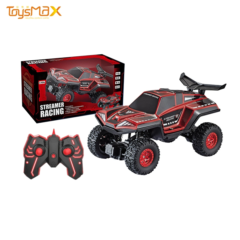 New Arrival High quality/High cost performance  2.4G Four-Way Remote Control RC Climbing Car with Light and Spray Remote Control Toys