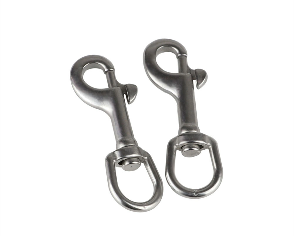 Stainless Steel 316 Oval Ring Single Head Hook Spring Diving Hook Pet Dog Hook