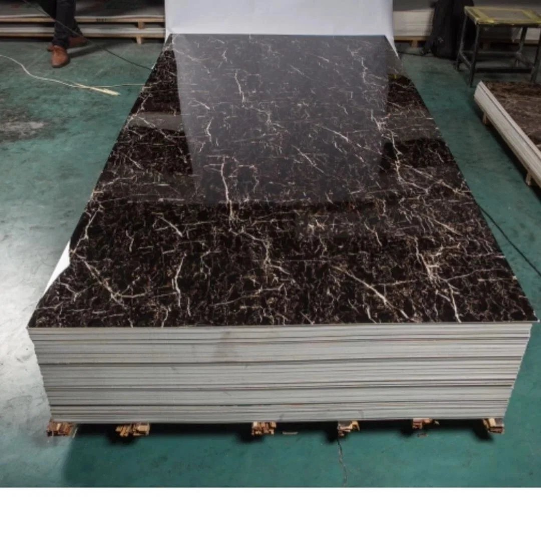 1200X2800mm Wall Decorative Panel PVC Marble Sheet Thermal Transfer Printing