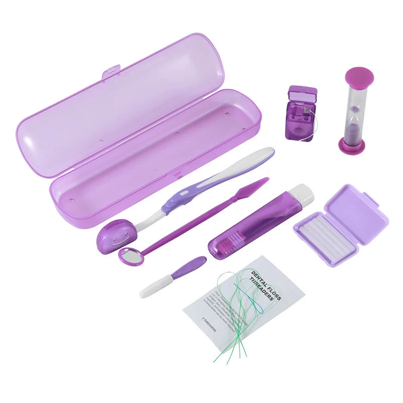 8pcs Oral Travel Kit Zahnärzte Ausrüstung zahnärztliche Personal Oral Hygiene-Kit