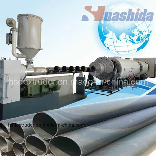Extrusora/línea de extrusión de plástico de HDPE automática para revestimiento térmico/tubería de carcasa Tubería de calefacción de distrito