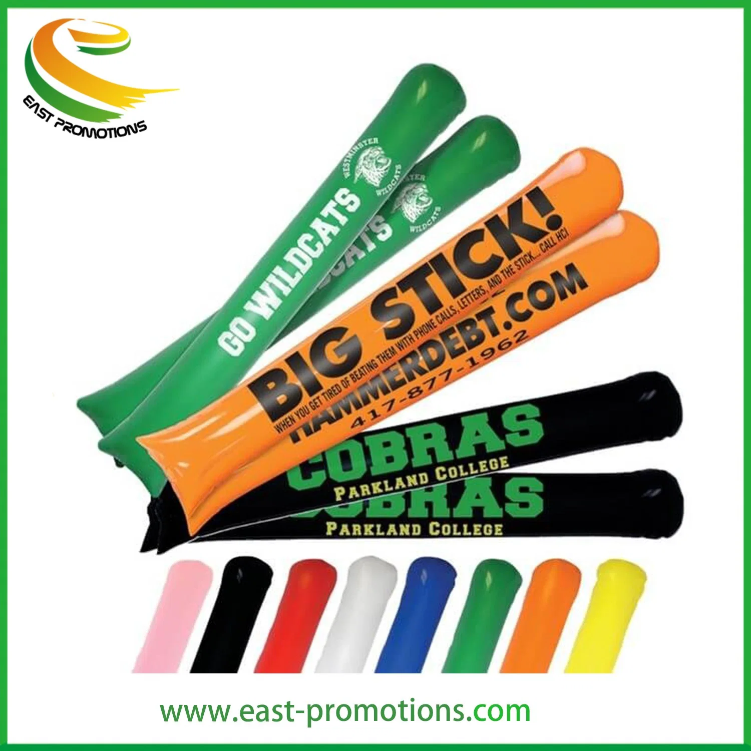 Wholesale/Supplier Multicolor Cheering Inflatable Air Sticks for Advertising