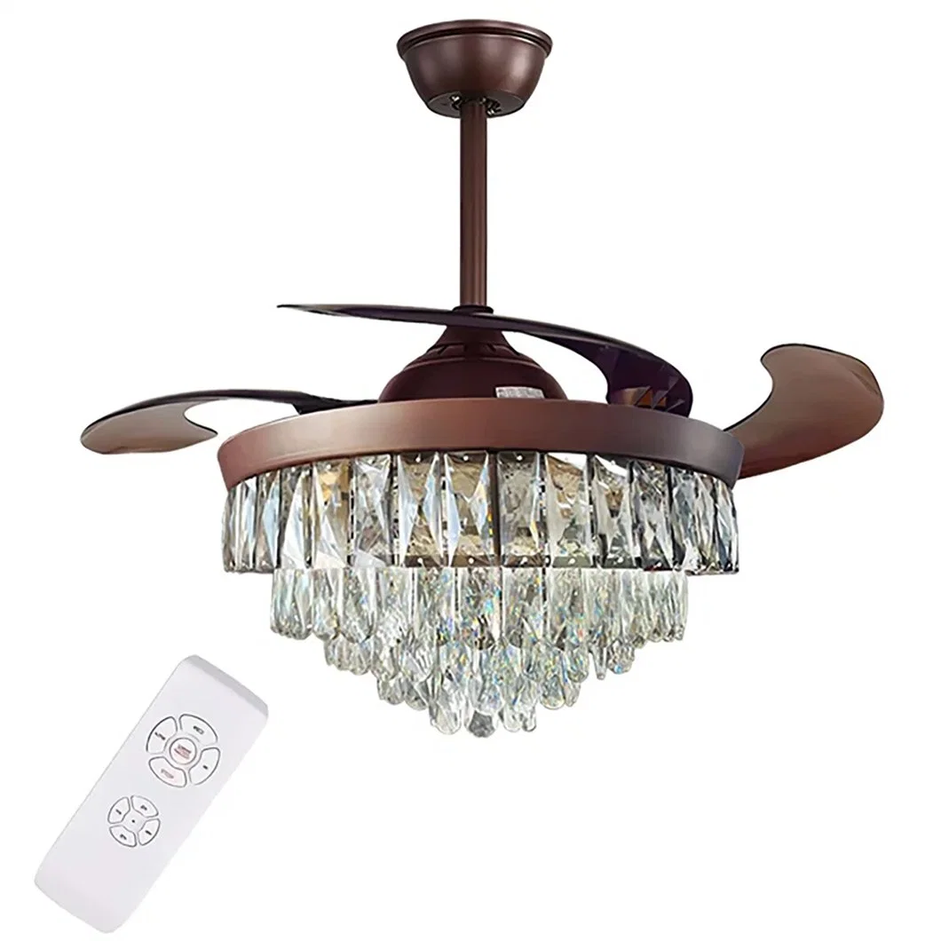 Top Quality Decorative LED High Speed Remote Control Ceiling Fan with Light