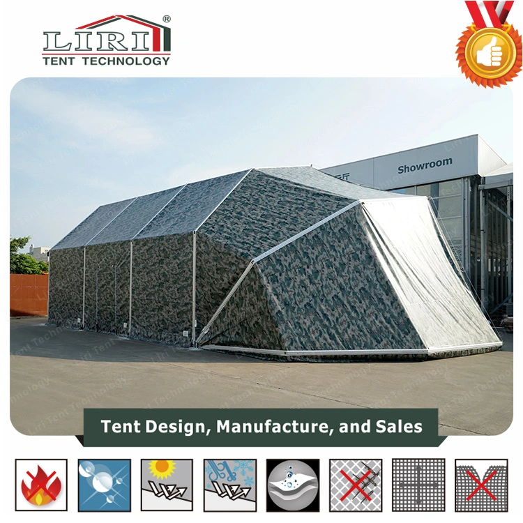 Techo curvo de aluminio exterior TFS tienda de campaña para el personal militar y el Hangar, carpa de estructura de aluminio