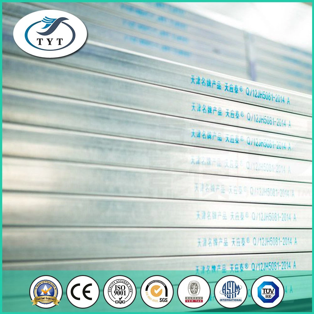 Accepted Customized Thick Wall Support ASTM A53 Galvanized Square Steel Pipe