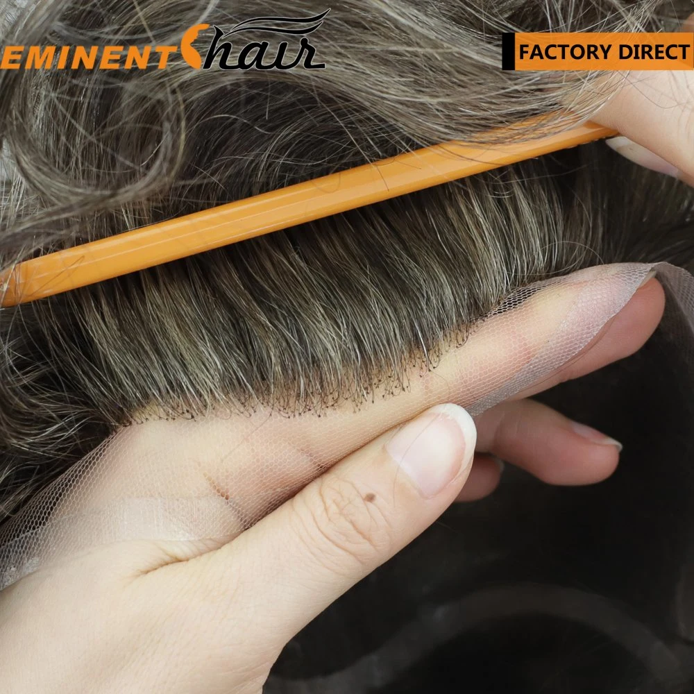 Entrega instantánea Lace completo Hairpiece humano para hombres