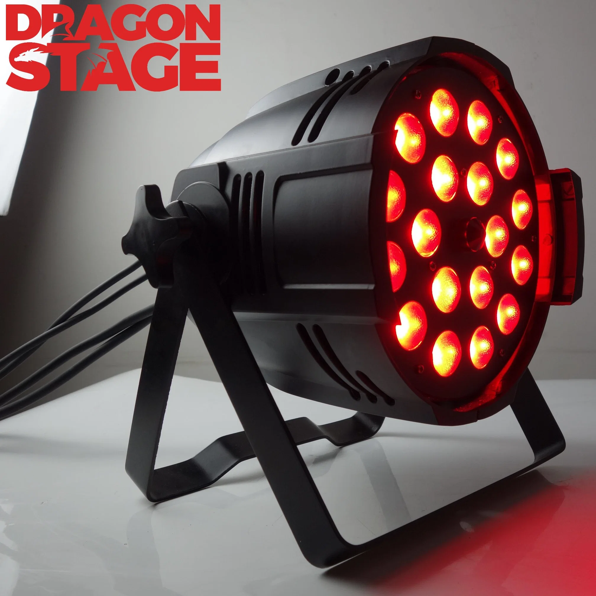 Dragonstage 180W/216W/270W 18X10W 4en1 gran carcasa de plástico DJ profesional Interior Iluminación mejor Precio RGBW+UV 18 LED PAR Lights