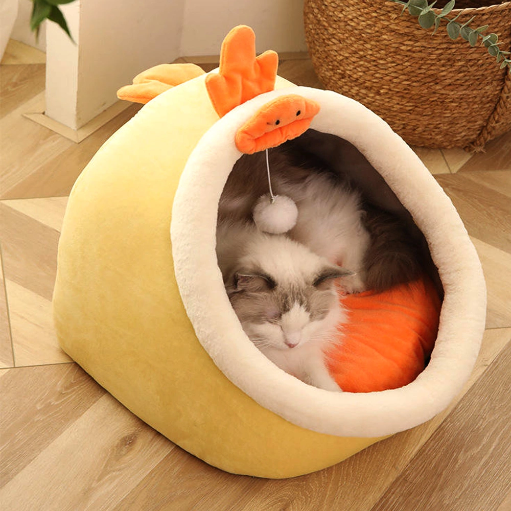 Pet Products New Design Style 2023 Super Soft Dog Bed Washable Plush Fluffy Dog Cat House Velvet Mats Sofa Dog Portable Pet Bed