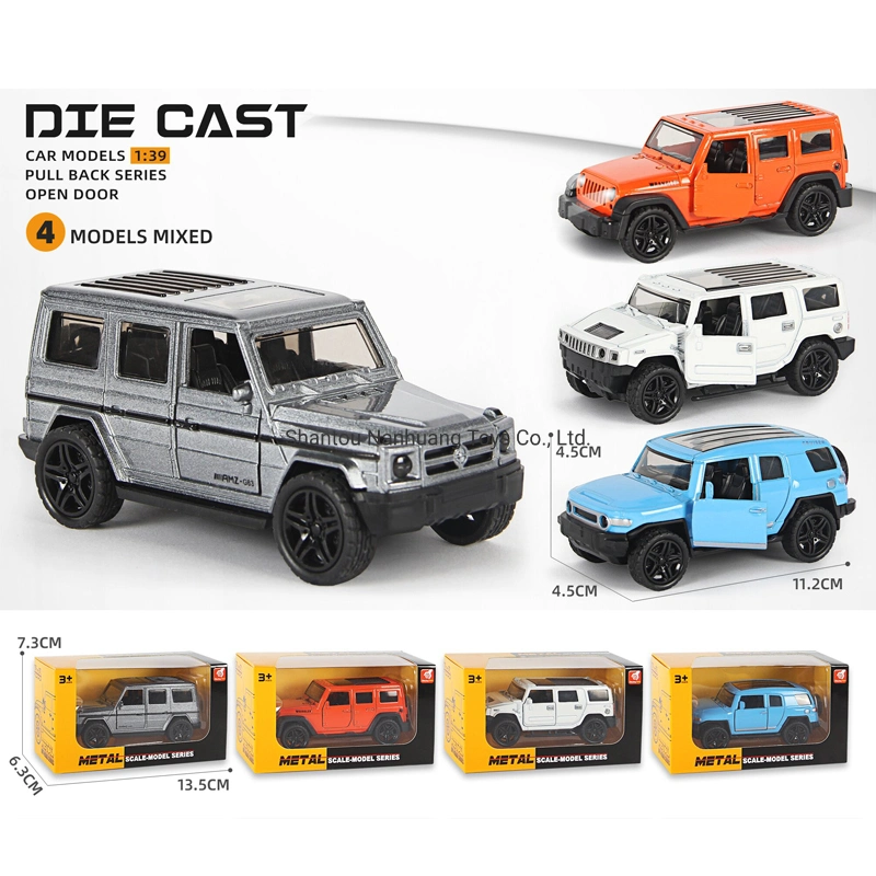 1: 39 Scale Die Cast Model Car Pull Back Car for Exhibition