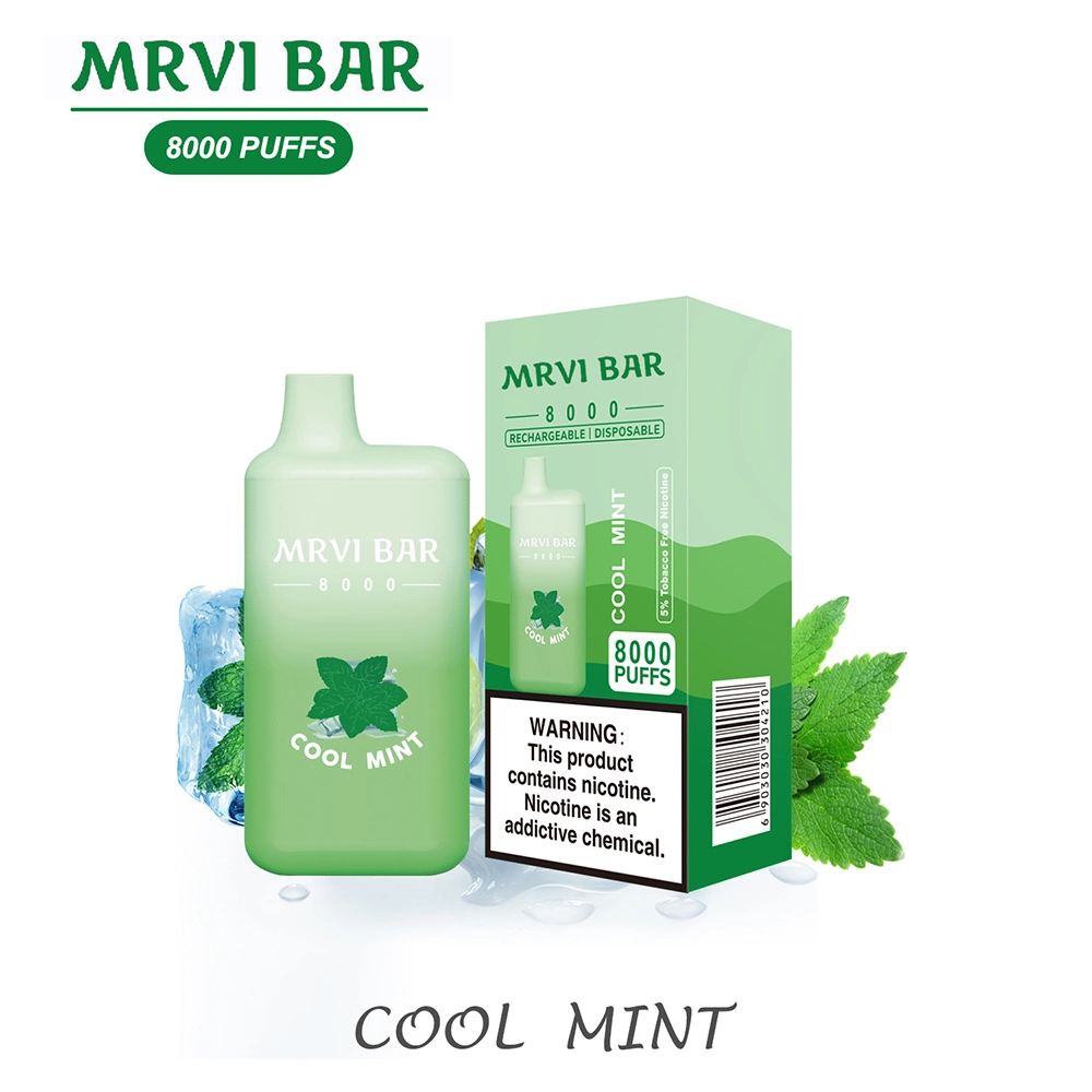 New Arrival E Cigarette Pod Box Big Vaporizer Mrvi Bar 8000 Puffs Disposable Vape Pen