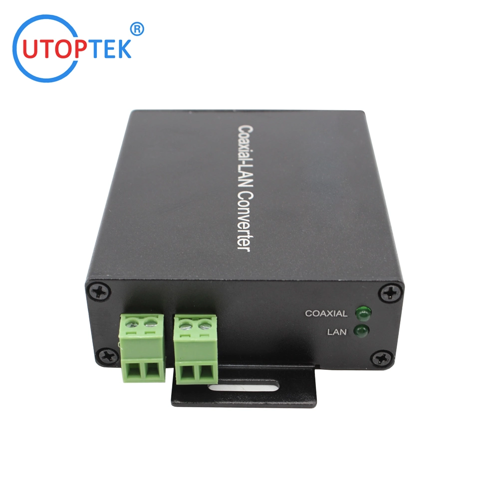 Venda a quente IP Ethernet através de coaxial/Par Trançado Video Converter, Coaxial-Conversor LAN 1,5km de segurança CCTV