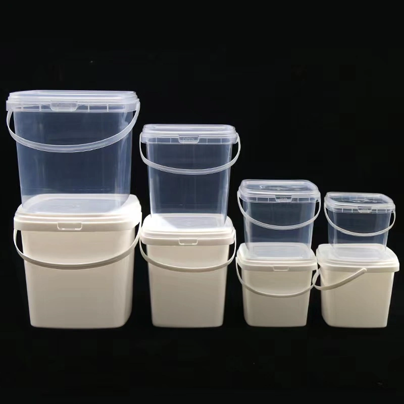 Square Shaped 25L 20L Plastic Bucket 5L 10L 15L HDPE Packaging Barrel