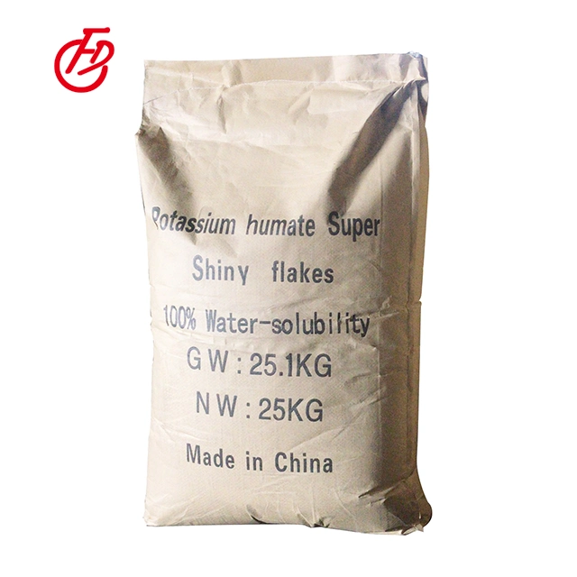 Potassium Humate Granule Price Dry Powder Super Humic Acid Shiny Flakes 98 Organic Fertilizer 68514-28-3 Potassium Humate