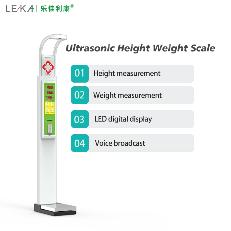 Bonne performance Balance de poids et de taille d'hôpital de 200 kg.