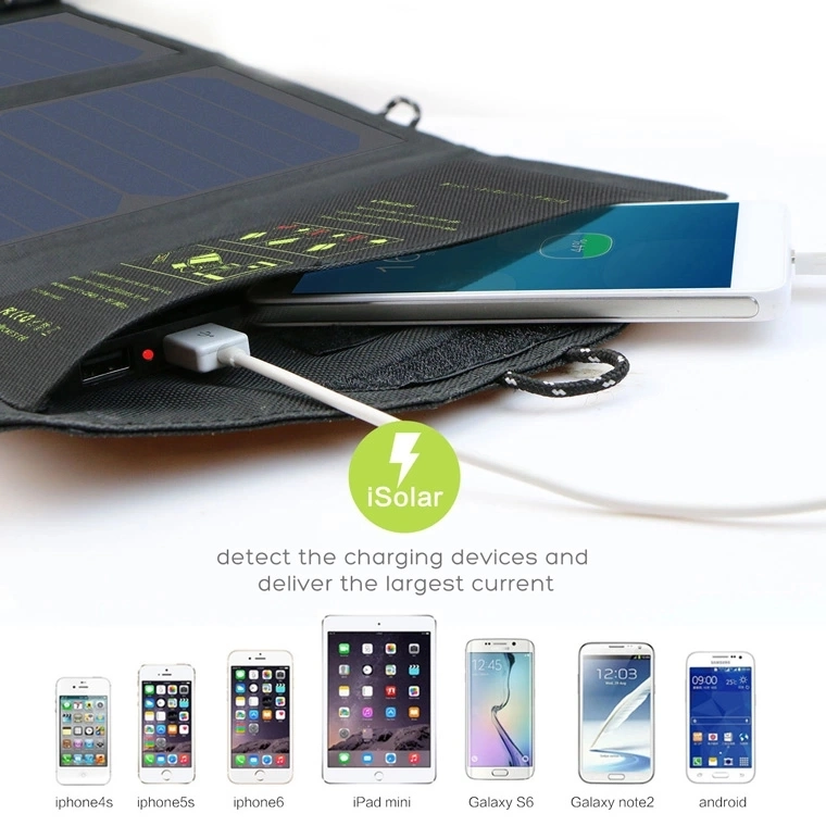 21W Sunpower Foldable USB DC Mobile Phone Power Bank Portable Solar Charger Bag Best Quality