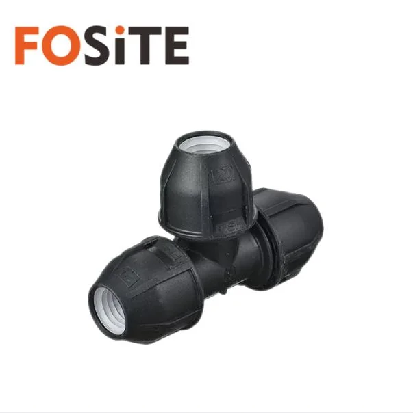 China Proveedor Pntek Fosite accesorios de tubería de alta calidad diseño exclusivo PP comprimir la válvula de bola 1/2" - 4 pulgada de cuerpo negro HDPE Accesorios