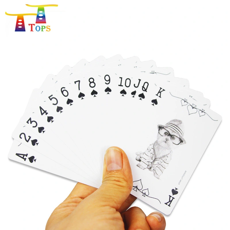 Carte personnalisée de jeu d'emballage de haute qualité pour enfants cartes de jeu pour enfants Carte papier flash