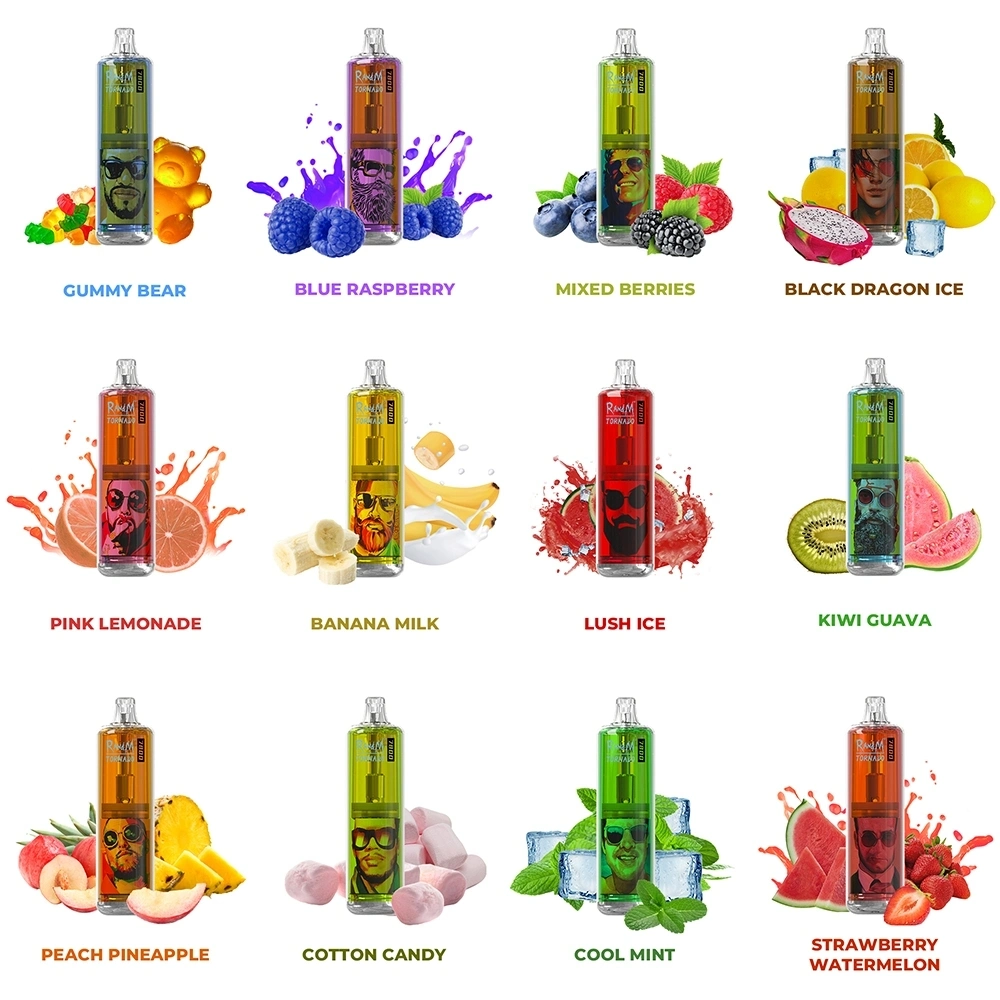 12 Flavours 850mAh Akku Randm Tornado 7800 Puffs Einweg Vape Pen