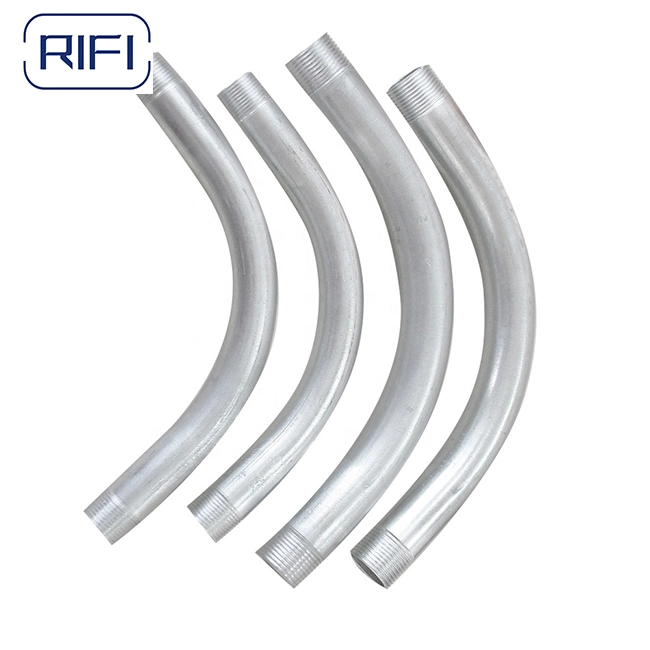 Rigid Steel Conduits Elbow 90 Degree Electro Galvanized Hot DIP Galvanized Electrical Conduit Elbow