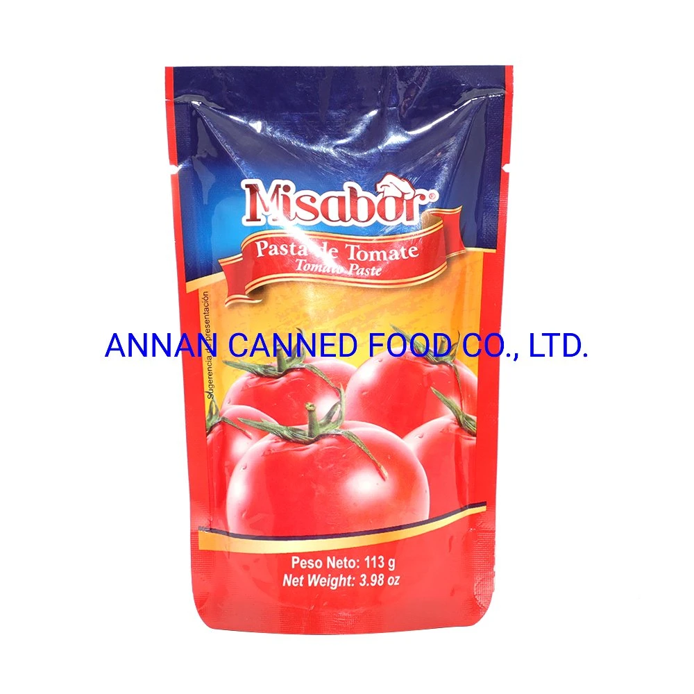 Misabor Brand Tomato Sauce 113G in Self-Standing Pouches with Vegetables