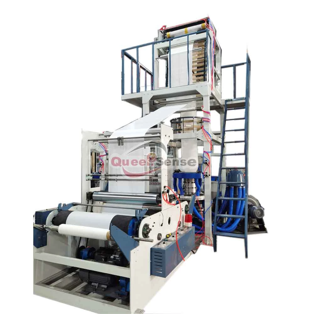 Queensense Biodegradable/PE Film Blowing Plastic Making Extrusion Price Bio Extruder Machine Manufacture