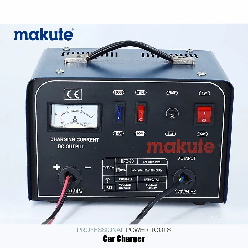 12A DC/AC d'alimentation du chargeur de batterie de voiture avec compteur de batterie