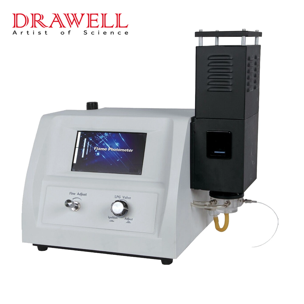 Drawell Flame Photometer Price LCD Flame Photometer K