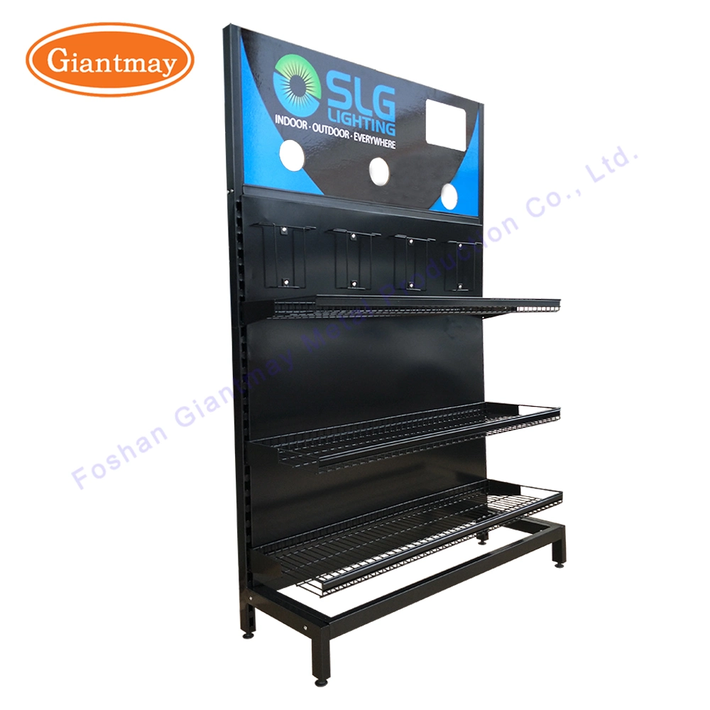 Advertising Stand Heavy Duty Hardware Store Shelf Metal Display Rack