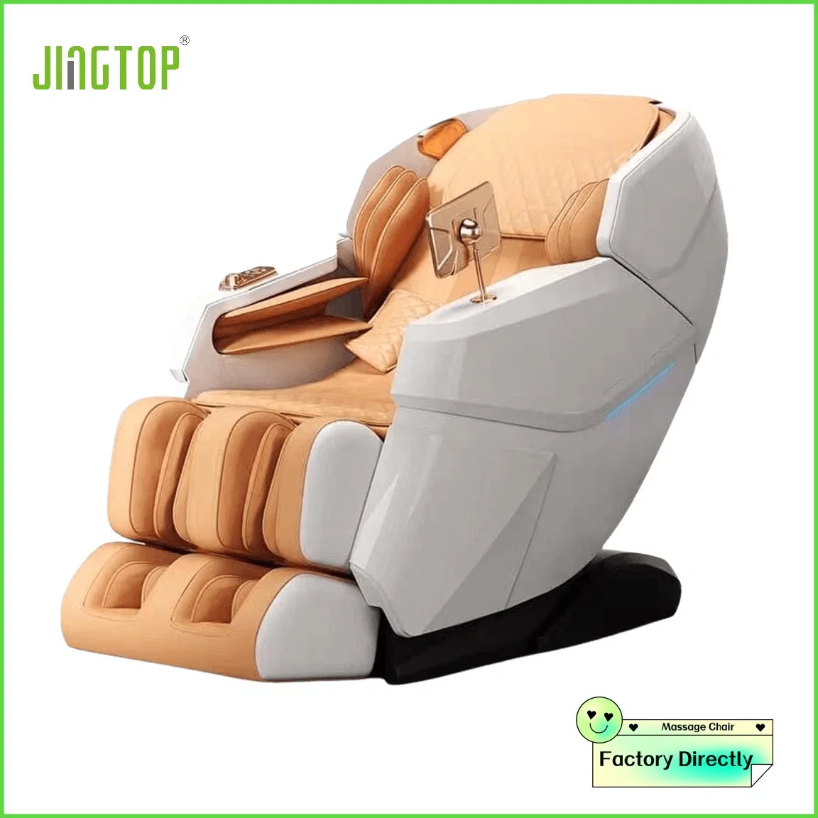 Jingtop Fauteuil de massage commercial de luxe 4D SL avec coussins d'air pour tout le corps et fonction de massage par chaleur.