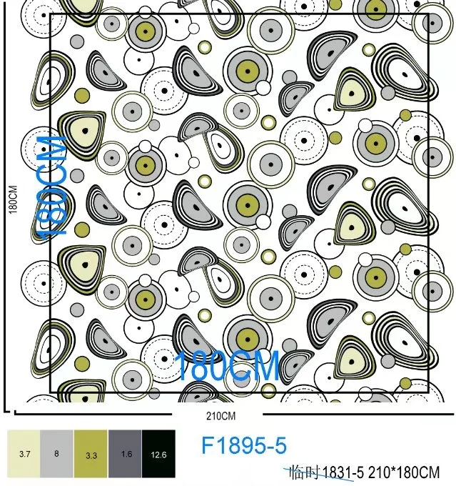 Sábana de tela impresa dispersar tejido popular diseño de flor de la cama Material impreso tejido sábanas