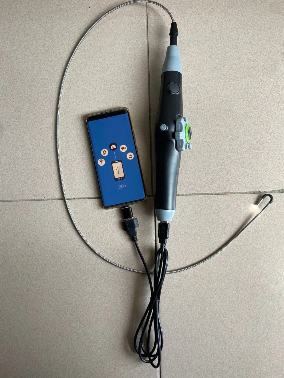 Ordinateur de poche de 4 mm d'endoscope numérique USB WiFi Endoscope avec articulations 2 voies pour la voiture de diagnostiquer